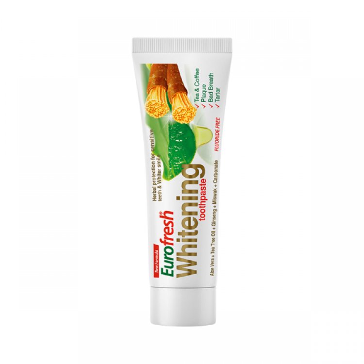 Eurofresh Aloe Veralı Misvaklı Beyazlatıcı Diş Macunu