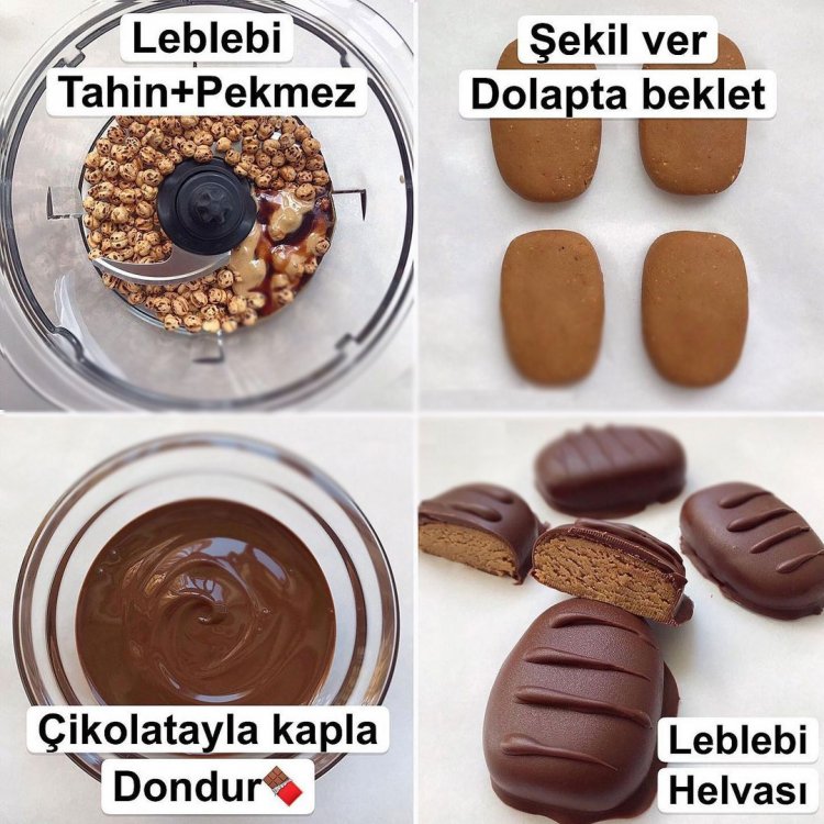 Çikolatalı Leblebi Helvası