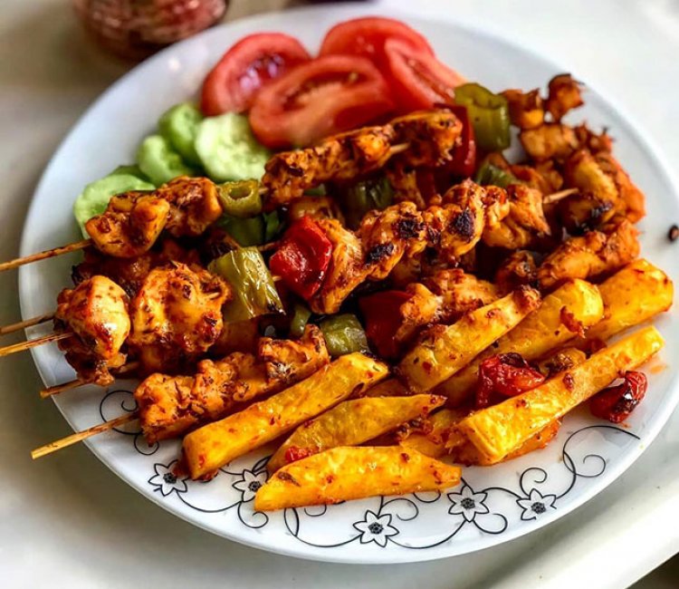 Fırında Tavuk Şiş