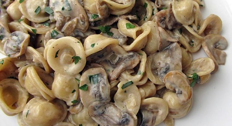 Mantarlı Peynirli Makarna (Kremasız)
