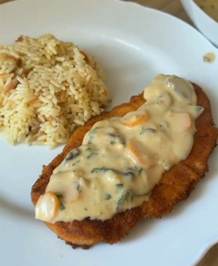Mantar Soslu Schnitzel