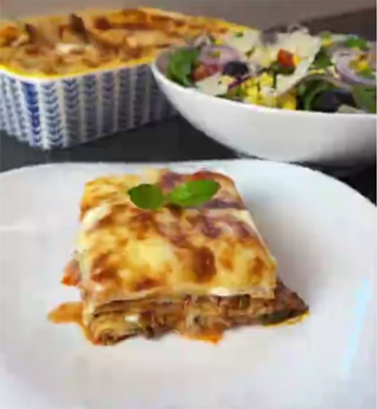 Kıymalı ve Ispanaklı Lazanya (6kişilik)